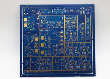 8L Computer Circuit Board Blue Soldmask Immersion Gold SMT circuit board